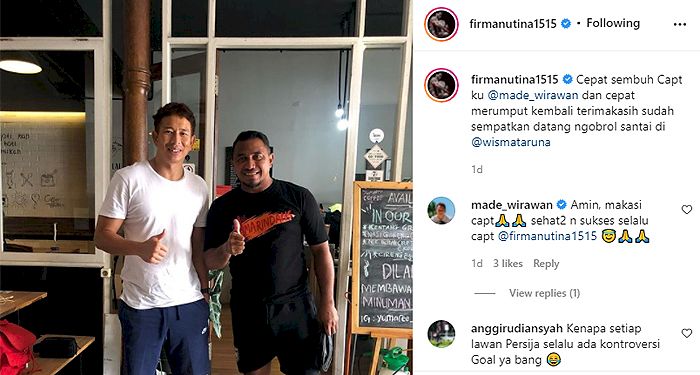 Jauh-jauh Datang ke Bandung, Firman Utina Bagikan Momen Pertemuan dengan Kiper Persib